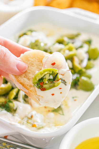 Exclusive Whipped Feta and Herby Olives Appetizer