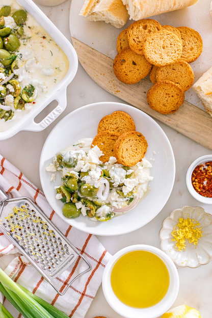 Exclusive Whipped Feta and Herby Olives Appetizer