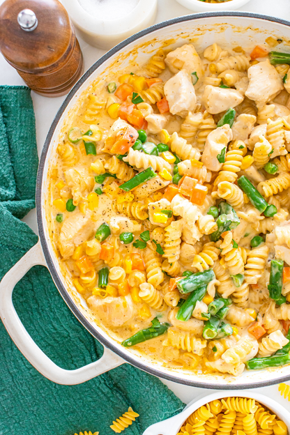 Exclusive Chicken Pot Pie Pasta