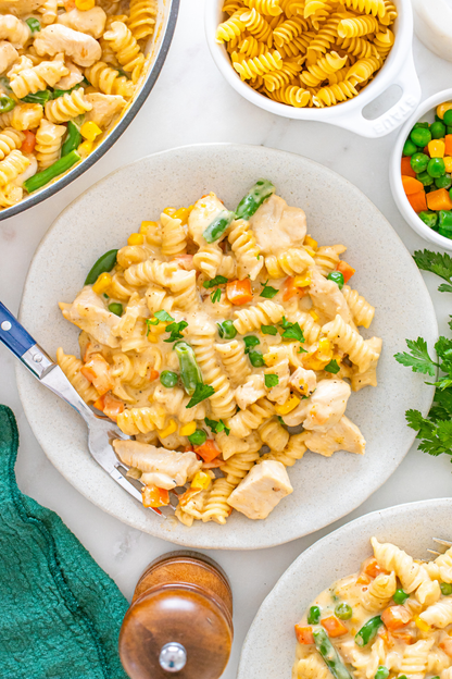 Exclusive Chicken Pot Pie Pasta