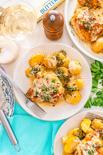 Exclusive Creamy Garlic Parmesan Chicken Thighs