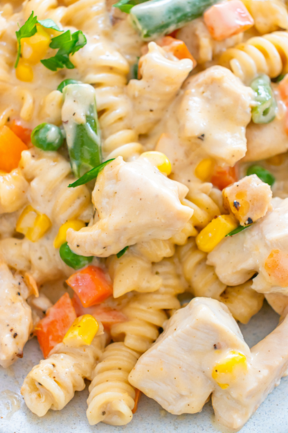 Exclusive Chicken Pot Pie Pasta