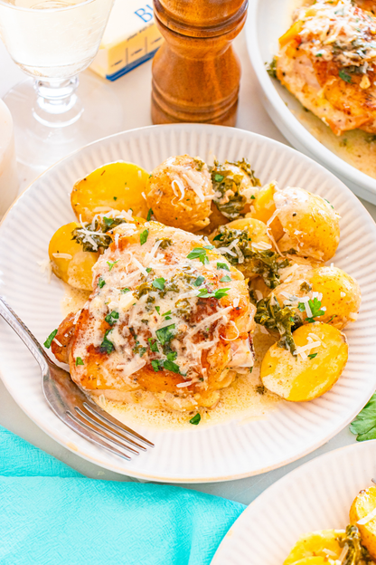 Exclusive Creamy Garlic Parmesan Chicken Thighs