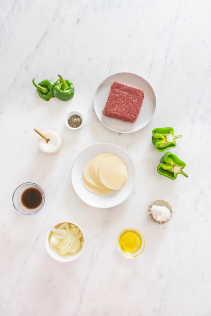 Exclusive One Pot Ground Beef Philly Cheesesteak