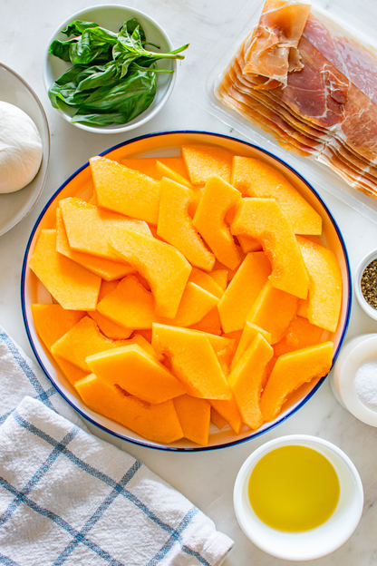 Exclusive Cantaloupe, Prosciutto, and Burrata Salad