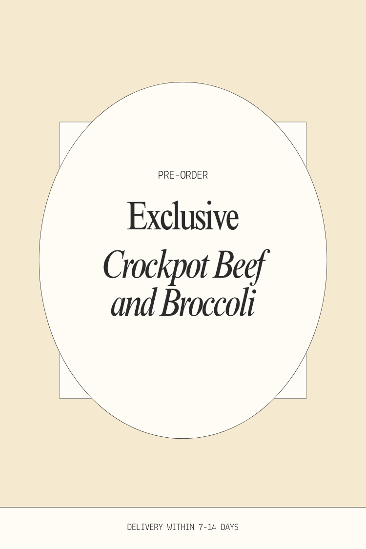 PRE-ORDER Crockpot Beef and Broccoli