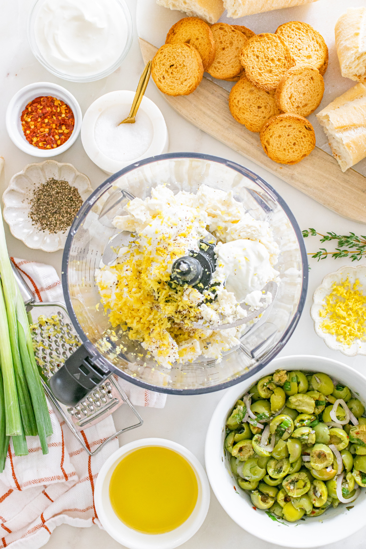 Exclusive Whipped Feta and Herby Olives Appetizer