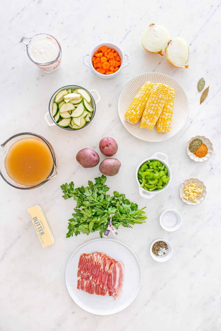 Exclusive Summer Corn and Zucchini Chowder