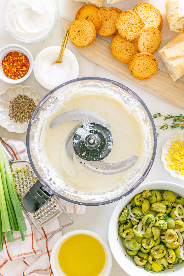 Exclusive Whipped Feta and Herby Olives Appetizer