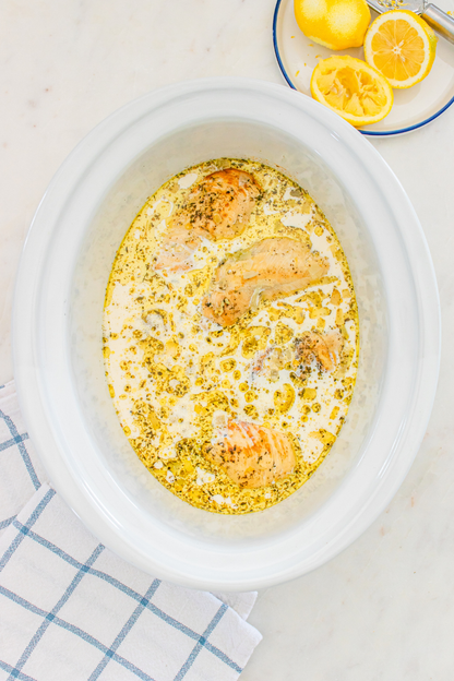 Exclusive Crockpot Creamy Lemon Chicken