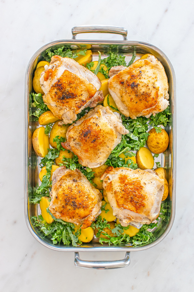 Exclusive Creamy Garlic Parmesan Chicken Thighs