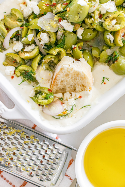 Exclusive Whipped Feta and Herby Olives Appetizer